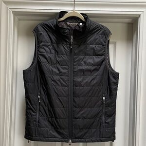 Peter Millar Men's Light Puffer Jacket Dark Gray Size Large